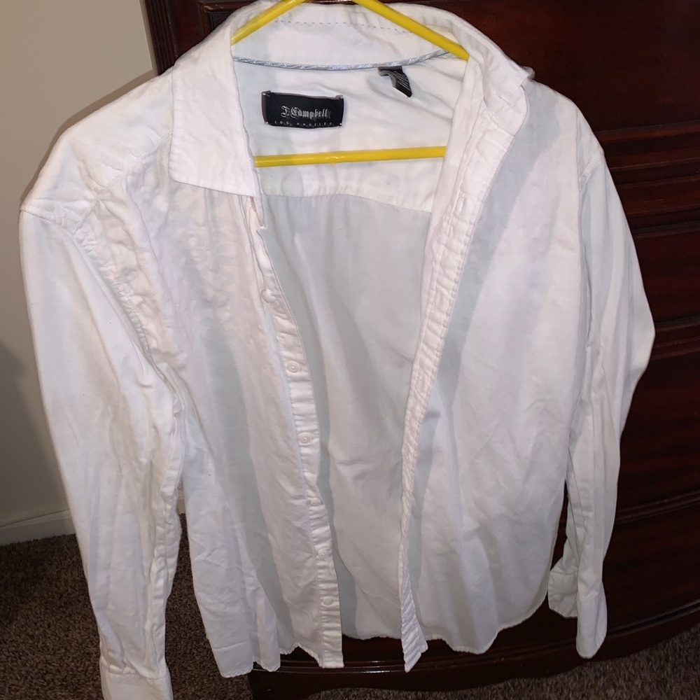 White dress shirt with shadow design